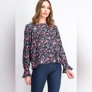 Mango Floral Printed Blouse